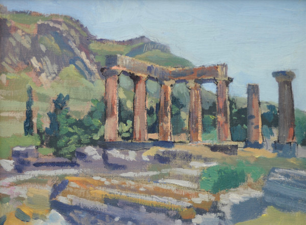 Temple of Apollo in Corinth,  Greece by Matthew Lee