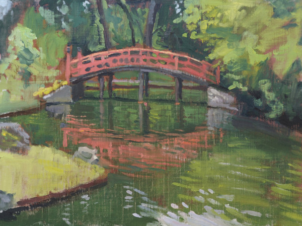 Red Bridge at Botanic Gardens by Matthew Lee
