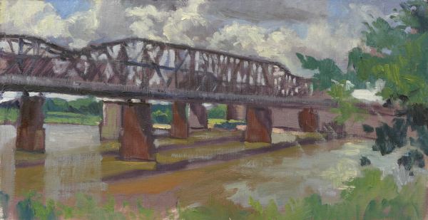 The Old Bridge on a Stormy Day, Memphis by Matthew Lee