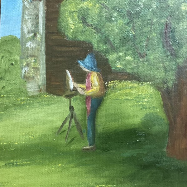 31 Painting in the Farm by L. Letchford