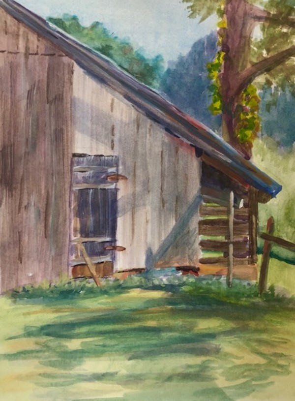 37 Corner of the Barn by S. Hardage