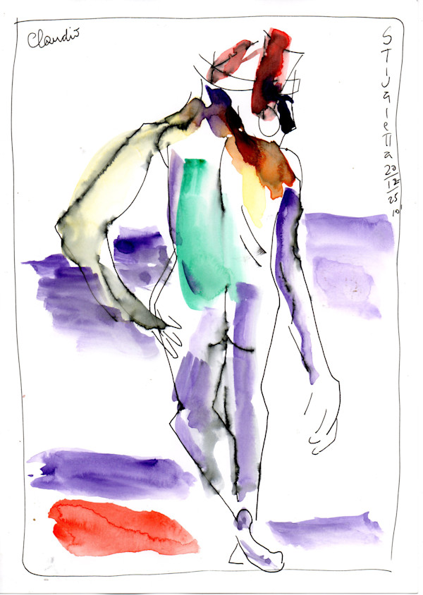 Claudio 10' Croquis A4 by Stivaletta, Mabel Rosario