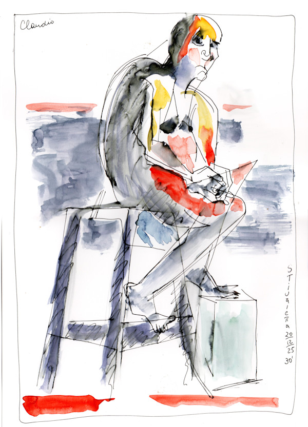 Claudio 30' Croquis A3 by Stivaletta, Mabel Rosario