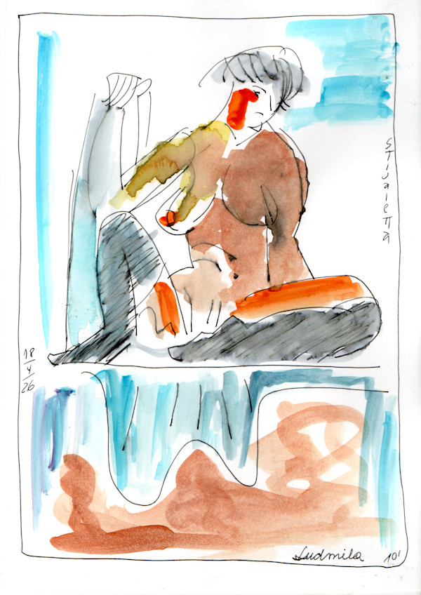 Ludmila sobre tarima Stivaletta_Vida_14_hsl2fl_11 by Stivaletta, Mabel Rosario, Image 1.