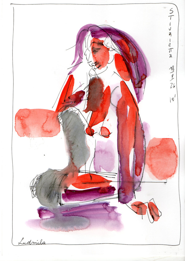 Ludmila en naranjas y violetas Stivaletta_Vida_16_kfydjb_4 by Stivaletta, Mabel Rosario, Image 1.