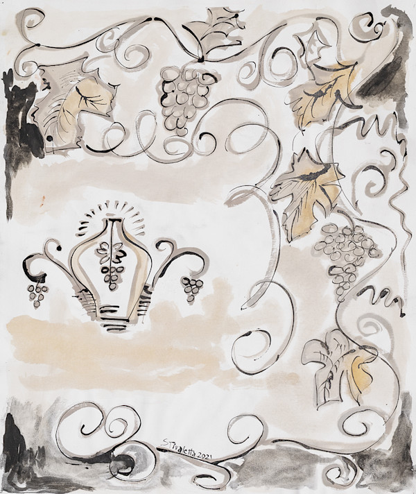Lamp in Wine by Stivaletta, Mabel Rosario