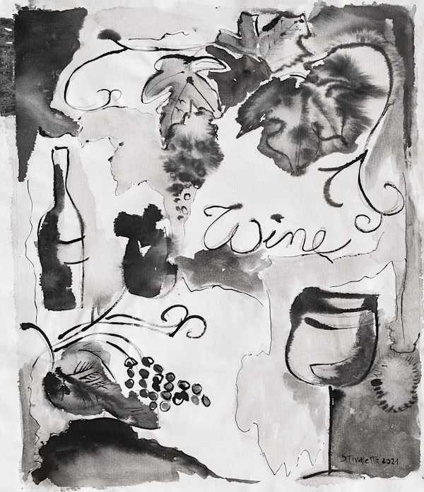 Wine  and cup by Stivaletta, Mabel Rosario