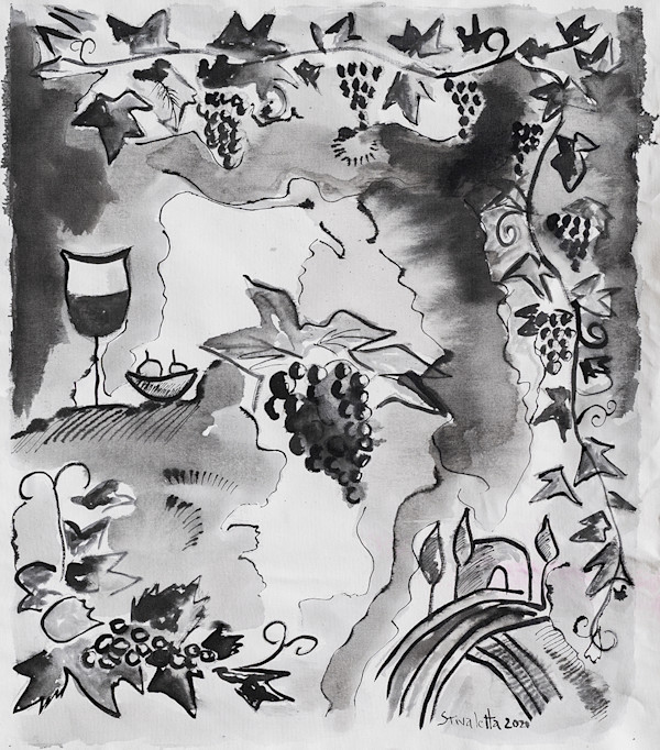 Uvas y Copa by Stivaletta, Mabel Rosario