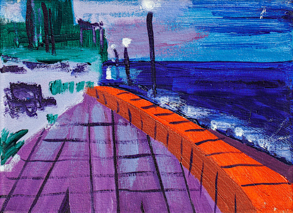 Costanera de Mar del Plata con Luces (Serie Postales de Mar del Plata) by Stivaletta, Mabel Rosario