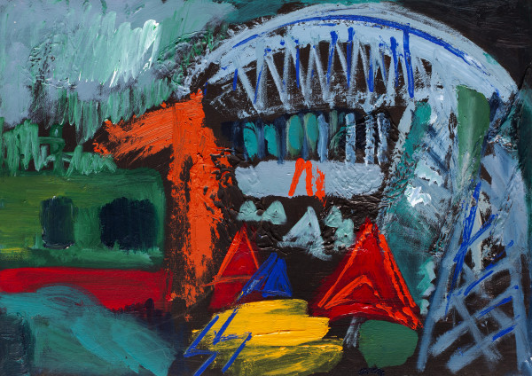 Puente de la Boca de fiesta by Stivaletta, Mabel Rosario