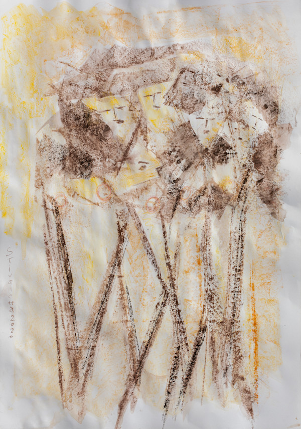 Recordando un Croquis en Pastel Acuarerable by Stivaletta, Mabel Rosario