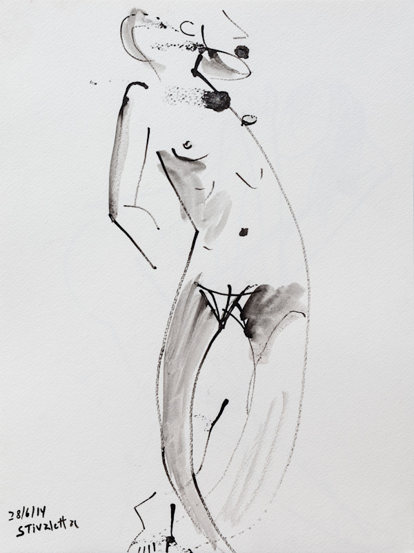 Modelo en torcion_ by Stivaletta, Mabel Rosario