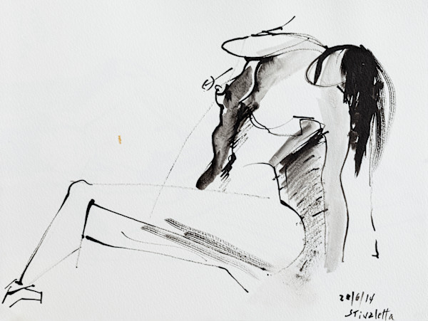 Ester apoyada sobre una mano by Stivaletta, Mabel Rosario