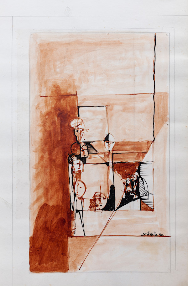 Construccion en sepias by Stivaletta, Mabel Rosario