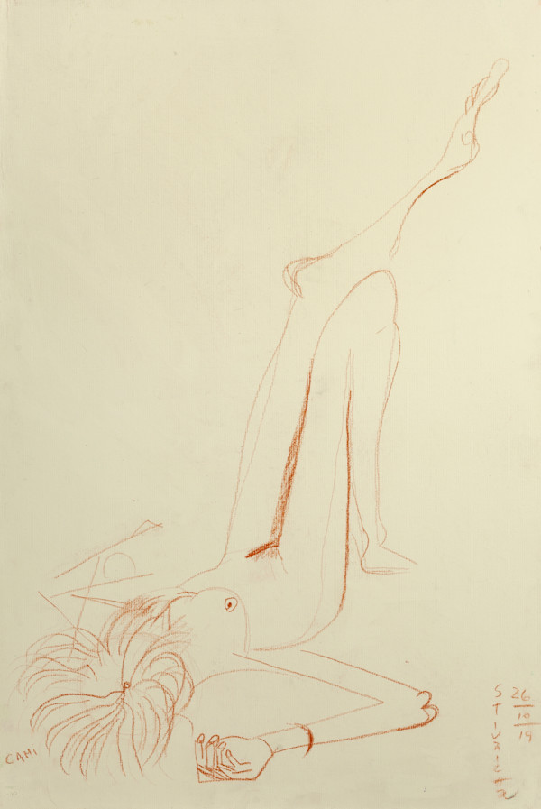 Modelo recostada_ by Stivaletta, Mabel Rosario