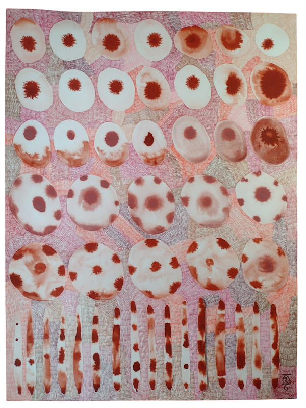 Stick and Stone - Peaches and browns by Krisanne Souter