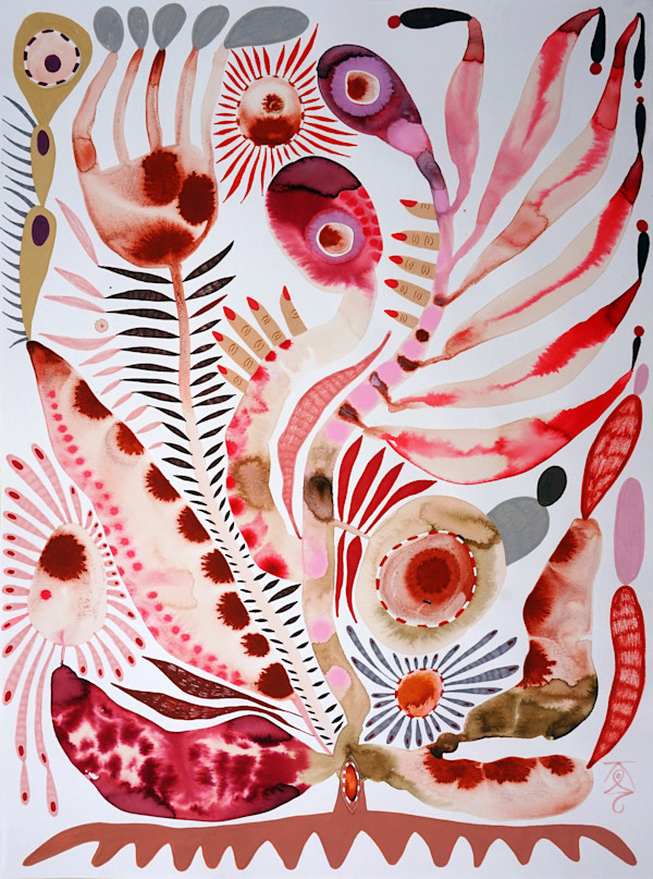 Pink Rhizome by Krisanne Souter