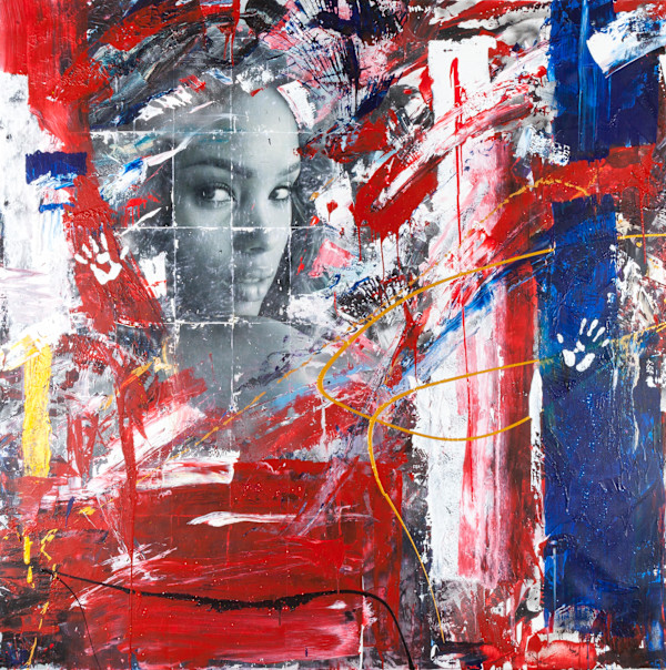 Love Faces / 96" x 96“ by Maria Lankina