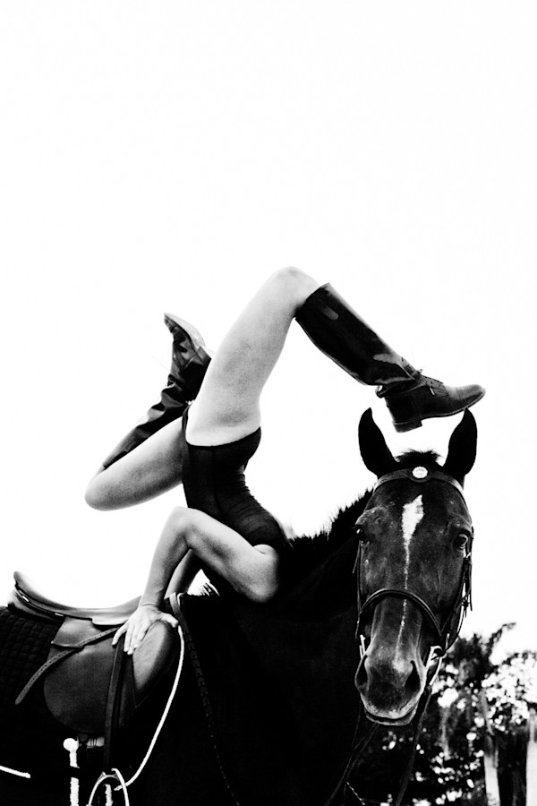 SEDIT QUI TIMUIT NE NON SUCCEDERET / Girl on a Horse Upside  Down by Maria Lankina