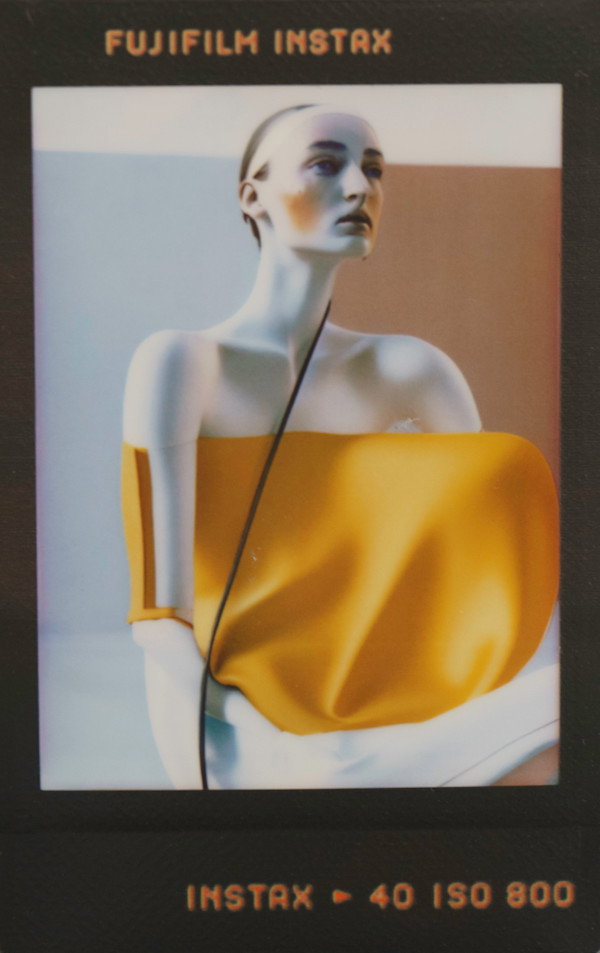 Folded Signal / Voltage Gown by Maria Lankina