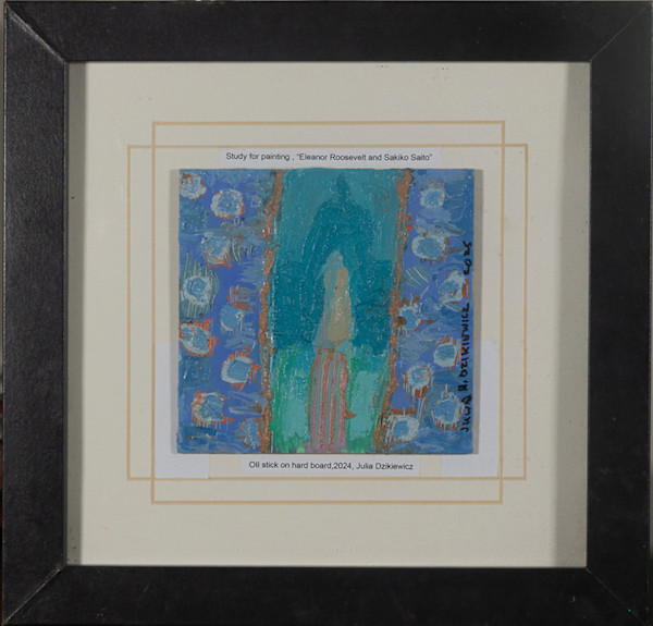 Eleanor Roosevelt study, framed by Julia Dzikiewicz, Image 1.