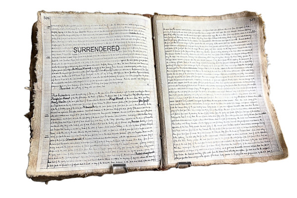 Crimes Against a Brotha Shucka (1834 Deed of Surrender Ledger) by Jeremiah Olayinka Ojo, Image 1.