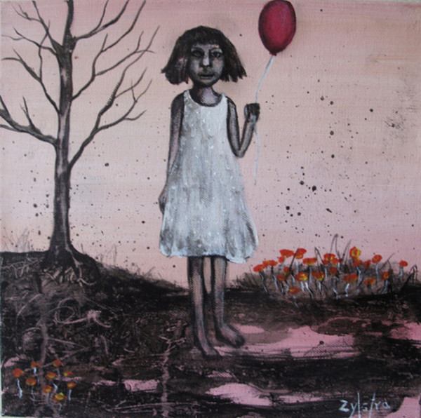 Girl with pink Balloon by Febe Zylstra