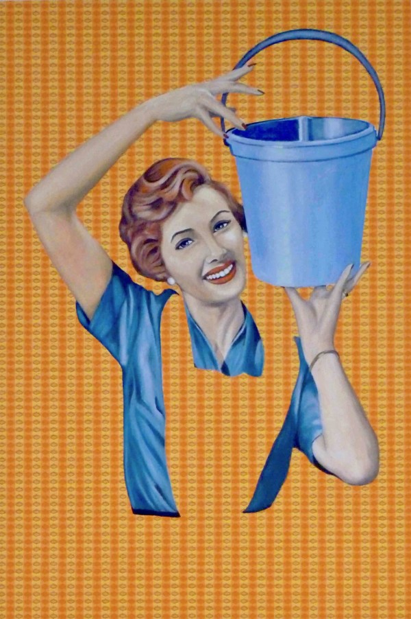 Camilla with Bucket (Print) by Kristina Kanders