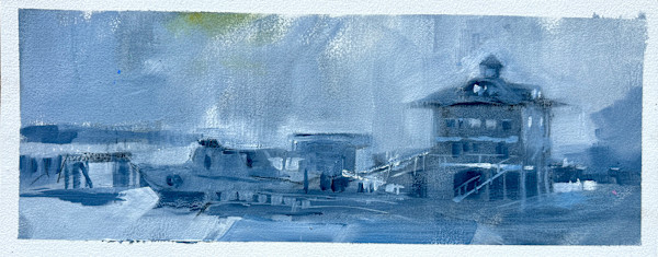 Charleston Harbor (Color Study) by Rachael McCampbell