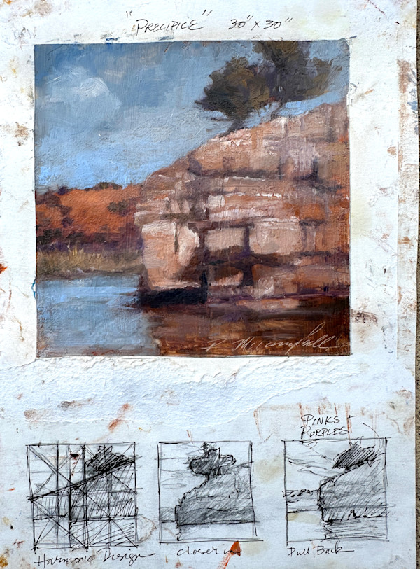 Precipice (Color Study with thumbnails) by Rachael McCampbell