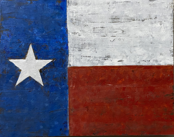 Texas flag antique by Randy Robinson