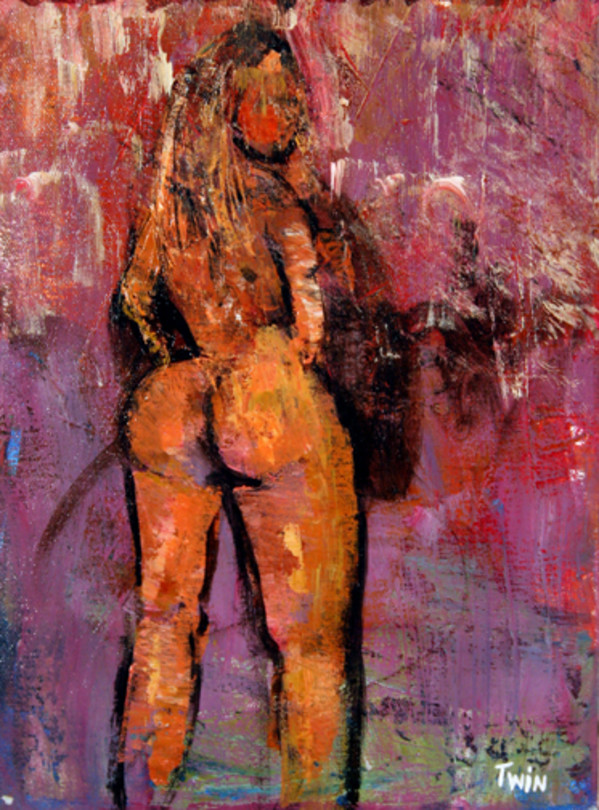 PURPLE NUDE by Twin Jerry & Terry Lynn, Image 1.