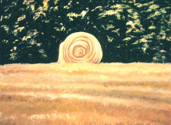MacDowell Hay Bale Series #2, Guardian by Gilah Yelin Hirsch