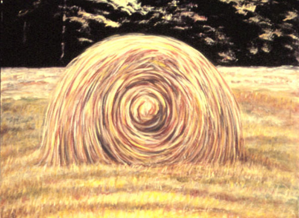 MacDowell Hay Bale Series #5, Yantra by Gilah Yelin Hirsch