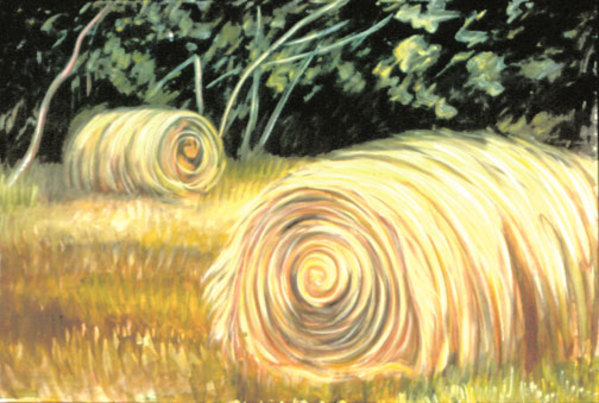 MacDowell Hay Bale Series #10, Settled In Time by Gilah Yelin Hirsch