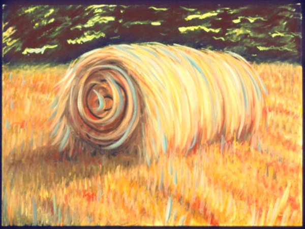 MacDowell Hay Bale Series #14, Split Energy by Gilah Yelin Hirsch