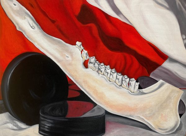 Rubber & Bone (Canadian still life) by Brandy Saturley