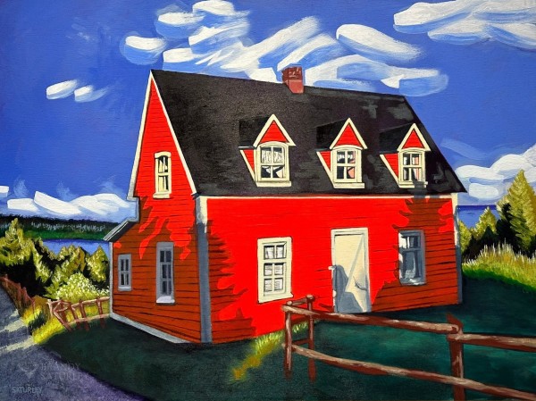 Little Red Saltbox by Brandy Saturley
