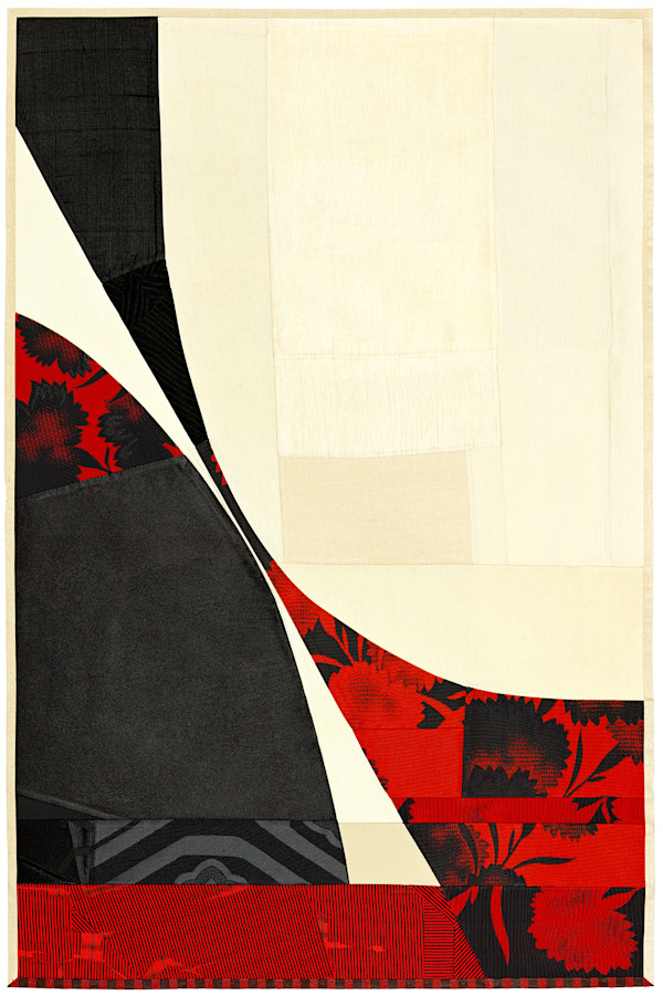 Red & Black Floral Study by Debra Smith, Image 2.