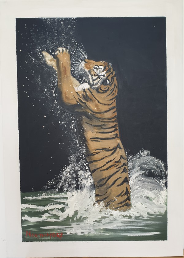 Jumping tiger