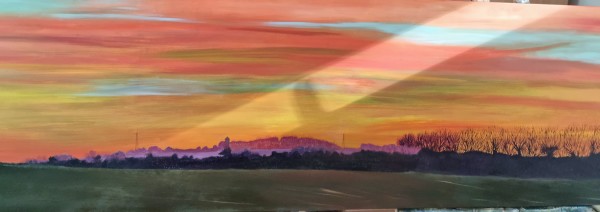 Sunset over Hildersham