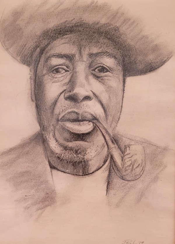 Man Smoking a Pipe by Joe Roache