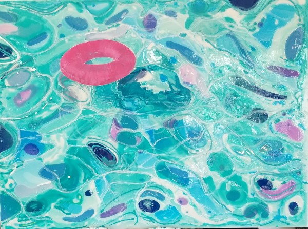 Pink Floater in Pool by Joe Roache