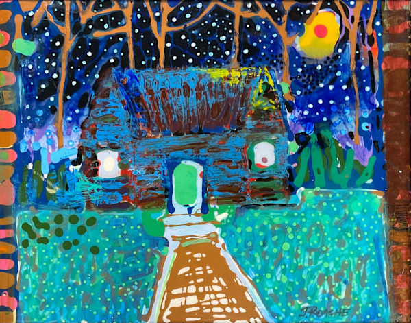 Blue House at Night by Joe Roache, Image 1.