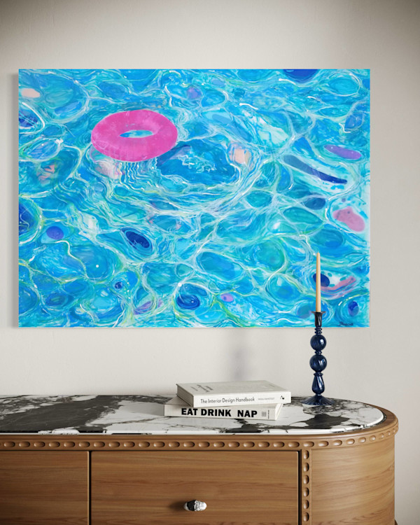 Pink Floater in Pool by Joe Roache, Image 3.
