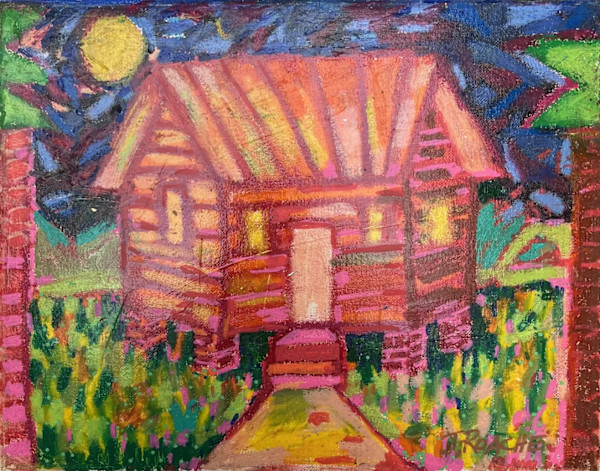 House with Palms by Joe Roache
