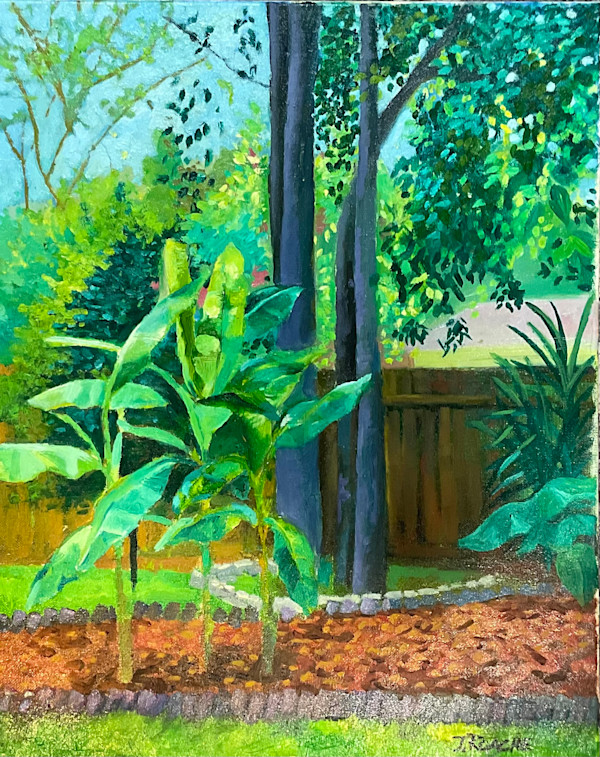 Backyard Palms and Trees by Joe Roache
