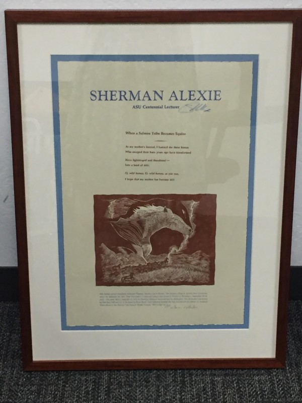 Sherman Alexie; ASU Centennial Lecturer by Gene Valentine