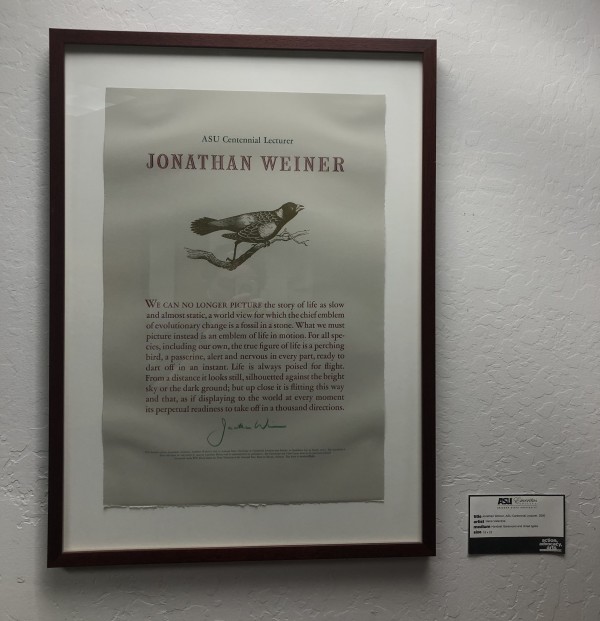 Jonathan Weiner by Gene Valentine