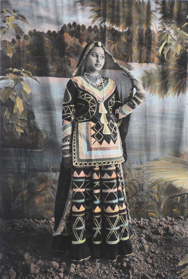 A Woman in Traditional Dress by Waswo X. Waswo